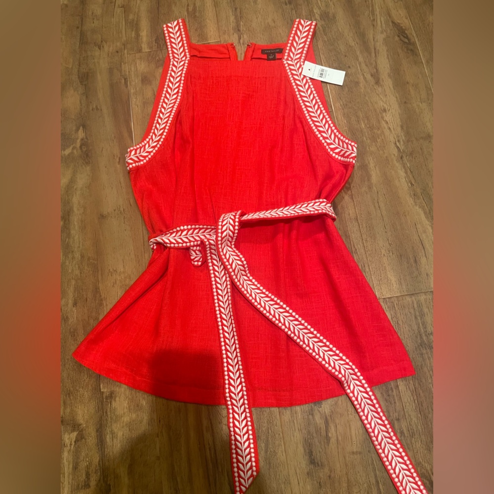 Red Ann Taylor top